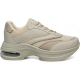 Celira Bluefeet Drk Bej Fileli Kadın Sneaker Spor Ayakkabı