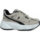 Celira Bluefeet Flt Bej Siyah Fileli Kadın Sneaker Spor Ayakkabı - Bej - Siyah