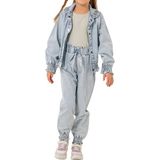 Celira Bluefeet Haki Kot Pantolonlu Ceketli Kız Çocuk Takım 6-9 Yaş