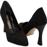 Celira Bluefeet Siyah Süet Topuklu 8 cm Kadın Stiletto Ayakkabı
