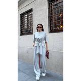CELITA Kadın Modal Önden Bağlamalı Tshirt & Eşofman Alt Üst Takım