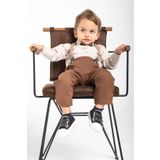Çelix Kids Bebek&Çocuk Salopet Takım Pantolon Keten Gömlek Papyon