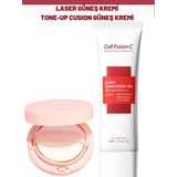 Cell Fusion C Renklendirici Yüksek Koruyucu Kompakt Güneş Kremi 13 gr. ve Laser Yüksek Koruyucu Güneş Kremi 50 gr.