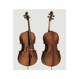 Çello Model 025.1 Set Iı 4/4 D26 Masif Ağaç Abanoz Tuş Ve Kulaklar Mat Cila, Orj Fil