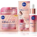 Cellular Doğal Retinol Alternatifi Bakuchiol Cilt SERUMU30ML ve Hyaluronik Asit Gündüz Yüz KREMI50ML