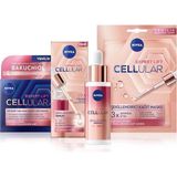 Cellular Doğal Retinol Alternatifi Bakuchiol Serum 30ML, Gece Bakım Kremi 50ML ve Kağıt Yüz Mas