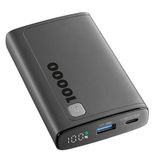 Cellular Line Elite Dijital Ekranlı PD 20W Hızlı Şarj 10.000 mAh Siyah Powerbank