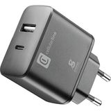 Cellular Line Samsung 25W Dual Port Super Fast Siyah Şarj Adaptörü