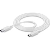 Cellular Line USB Type-C to USB Type-C Beyaz Şarj Kablosu