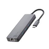 Cellularline 9 Port HUB Pro 3 X Usb-A 3.0, 1 Usb-C 100W Usb-C, 4K Hdmi, 1X LAN USB Çoğaltıcı
