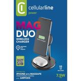 Cellularline Magduo Wireless Charger - Siyah