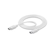 Cellularline Usbdatac2C5A1Mw USB Cable 5A Samsung 45 W Super Fast Charging Özellikli Usb-C Şarj ve 1.2 mt Beyaz Data Kablosu