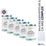 CELLURAGEN Balık Kolajen Peptitleri ve Ca-AKG İçeren Complex Marine Collagen Takviye 30 Günlük x 5 Adet