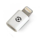 Celly Micro USB - Lightning Beyaz MFI Lisanslı Dönüştürücü Adaptör