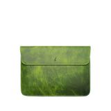 Celordia Green Deri 14"" Macbook Laptop Kılıfı - Yeşil