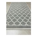 Çelsa Home Bukle Lüks Pamuklu Makinede Yıkanabilir Kilim Gri Dora