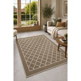 Çelsa Home Dora Bukle Lüks Pamuklu, Makinede Yıkanabilir Kilim - Bej / Yolluk - Salon - Koridor - Mutfak Halısı