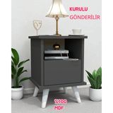 Celta Dos Komodin,mdf,kurulum Gerekmez,montajlı,mdf Komodin,komidin,hazır - Gri