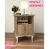 Celta Komodin,mdf,kurulum Gerekmez,montajlı,mdf Komodin,komidin,hazır - Ceviz