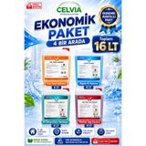 CELVIA Temizlik 4’lü Temizlik Paketi Sıvı Arap Sabunu &Köpük El Sabunu &WC Banyo Derz Temizleyici &Mutfak Yağ Sökücü