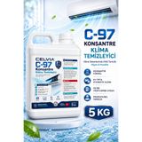 CELVIA Temizlik C-97 Konsantre Klima Temizleyici & Kombi Petek Temizleyici Asit içermez 5 KG