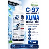 CELVIA Temizlik C-97 Konsantre Klima Temizleyici & Kombi Peter Temizleyici Asit İçermez 1 KG