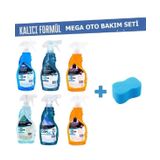 CEM CAR CARE Mega 6'Lı Oto Bakım Seti Yıkama Süngeri Hediyeli