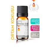 Cem Cosmetics Cem Beyaz Gül Saf Esansiyel Uçucu Yağ Buhurdanlık Yağı Difüzör Esansı Aromaterapi Ortam Kokusu 10 ml