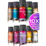 Cem Cosmetics Cem Cosmetics oda Kokusu Buhurdanlık Yağı 10’lu Set 10 X10 ml Aromatik Esansiyel Yağ Serisi