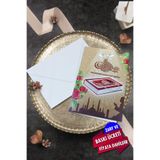 Cem Davetiye Düğün Nişan Nikah Kına Davetiyesi 3392 (100 ADET) Baskı Dahil