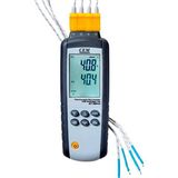 Cem DT-3891G Termokupl Sıcaklık Ölçer Kayıt Cihazı (4 Kanallı Datalogger) - Çok Renkli