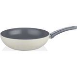 Cem Soft Seramik Grey Wok Tava 28 cm - Gri