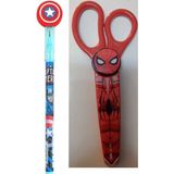 Cem Spiderman Makas SM-1666 ve Yumurtlayan Kalem Seti