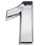 Cemax 5 cm Krom Yapışkanlı 1 Rakamı