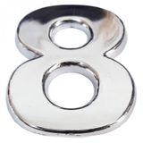 Cemax 5 cm Krom Yapışkanlı 8 Rakamı