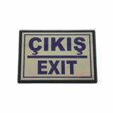 Cemax Küçük 10X7 cm Çıkış Exit Yönlendirme Levhası