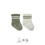 Çemberli Kaymaz Soket Çorap 2'Li BS10125 Nil Ekru