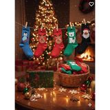 Cemce Butik Hn Socks Yılbaşı Hediye Kutulu 3 adet unısex Yılbaşı Çorapları Renkli Noel Desen - Çok Renkli - 35 - 44