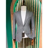 Cemden Erkek Gri Regular Fit Mono Yaka Ceket 4023-06B - 6 Drop - 50