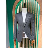Cemden Erkek Koyu Gri Regular Fit Mono Yaka Ceket 4023-06A - 6 Drop - 60