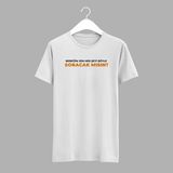 Cemil Baskı Bebeğim Soracakmısın Tişört - 2XL - 001-Beyaz