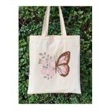 Cemira Kelebek Çiçek Tasarım Y2K Retro Ham Bez Tote Bag Çanta, Pinterest Çanta