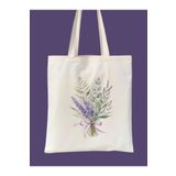 Cemira Lavender Bow, Lavanta Çiçek Y2K Retro Ham Bez Tote Bag Çanta, Pinterest Çanta