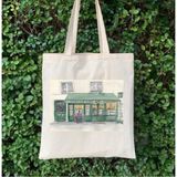 Cemira Shakespeare And Company Tote Bag, Bez Çanta, Alışveriş Çantası, Kitap Çantası - 10D-Krem