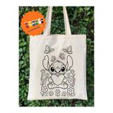 Cemira Stitch Temalı Boyama Seti – 6’lı Akrilik Boya + Fırça + Çanta