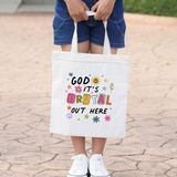 Cemira Vincent Van Gogh Vendome Kalın Iç Göstermez Tote Bag Bez Çanta - 10D-Krem