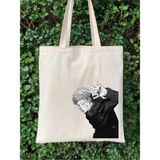 Cemira Yuji Itadori Jujutsu Kaisen Anime Ham Bez Tote Bag Bez Çanta - 10D-Krem