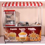 Cemko Çubukta Patates Popcorn Ve Bardakta Mısır Arabası (Model Yalova) 65X180