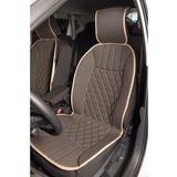 CemOto Klmny533 Elegance 2'li Set Koyu Bej Minder