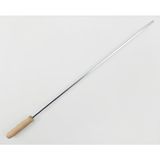 Cemre Ahşap Saplı Mangal Şişi Et Şişi - Ciğer Şişi - Tavuk Şişi 45 cm (5 Adet) - Gri